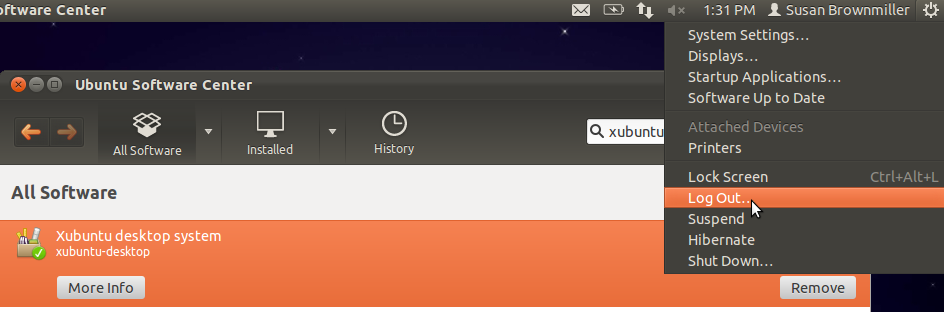 xfce install ubuntu